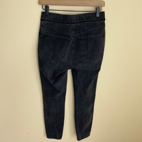 Madewell Black Pull-On Stretch Skinny Ankle The Anywhere Jean Women's Size 28 - Picture 3 of 9